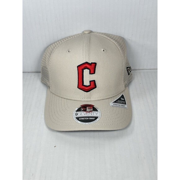New Era Cleveland Guardians MLB 9SEVENTY Trucker Adjustable Stretch Snap Hat Cap - Picture 1 of 5